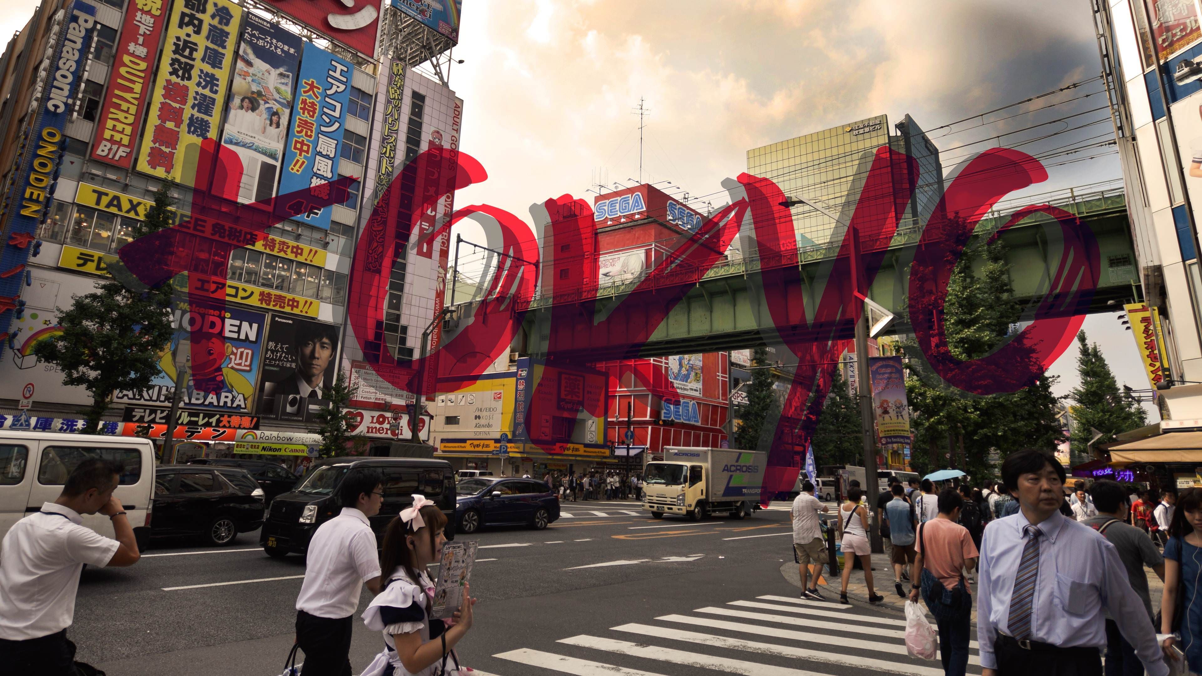 I made this from an old photo from when I was in tokyo. Old