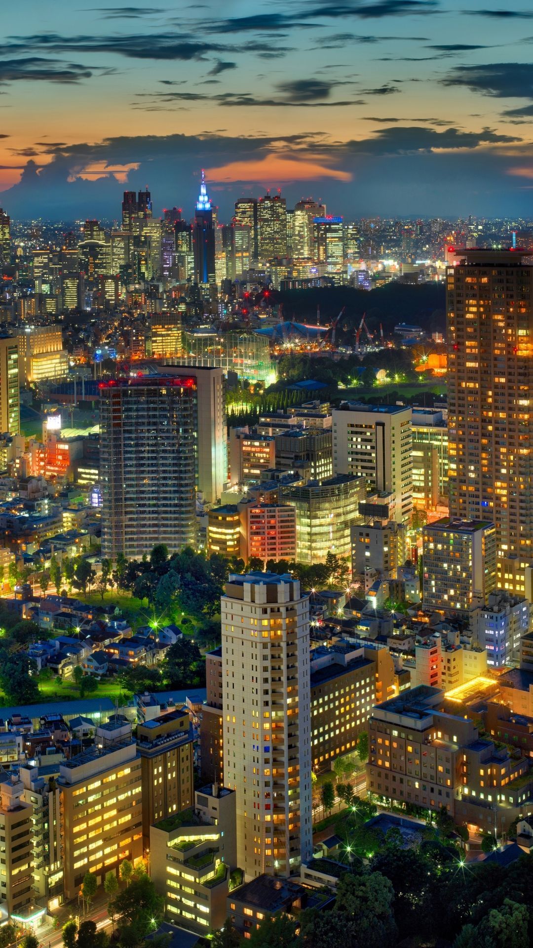 Tokyo at Night Man Made Tokyo Cities Japan building city cityscape