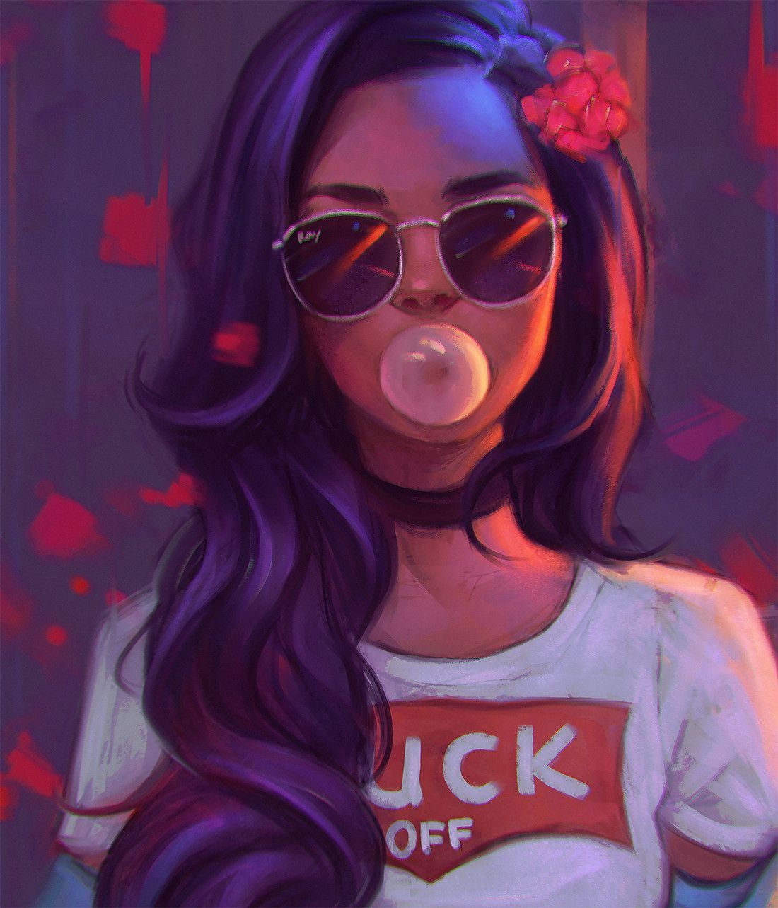 ▫ The Missing F ▫, Angel Ganev. Girls cartoon art, Digital art girl, Girly art