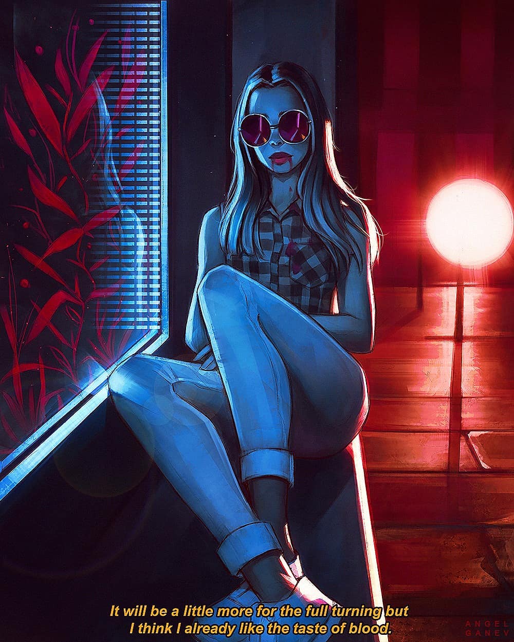 Under the Shade Color Pop Painting Artworks