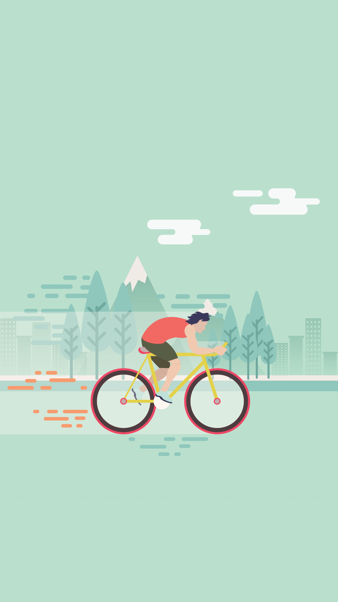 Minimalist Bicycle Wallpaper