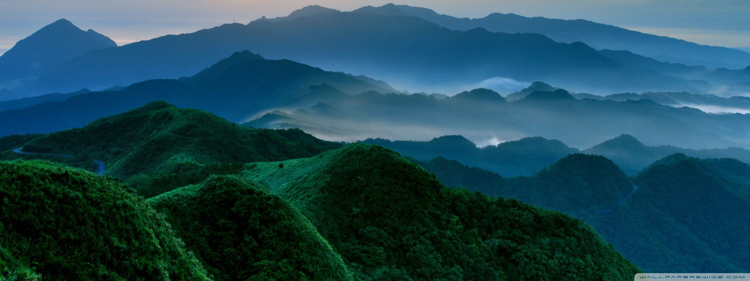 Green Mountains In The Morning Ultra HD Desktop Background