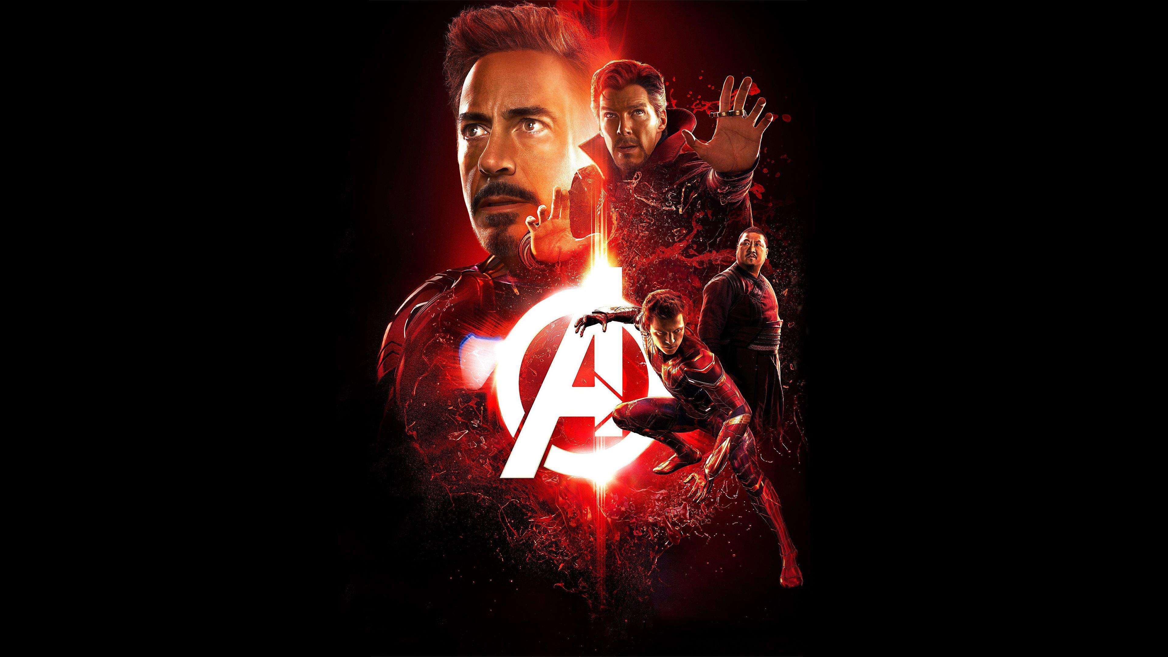 Avengers: Infinity War Iron Man Doctor Strange Spider Man Wong 4K