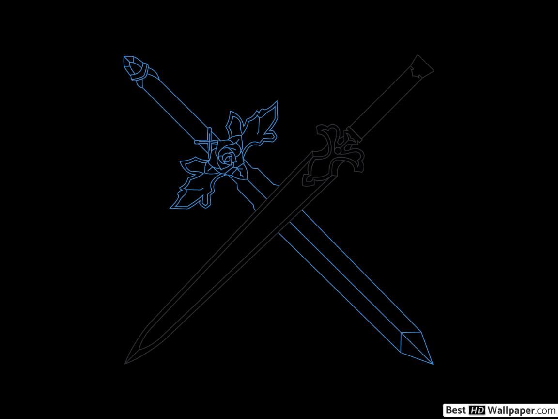 Blue Rose Sword X Night Sky Sword HD wallpaper download