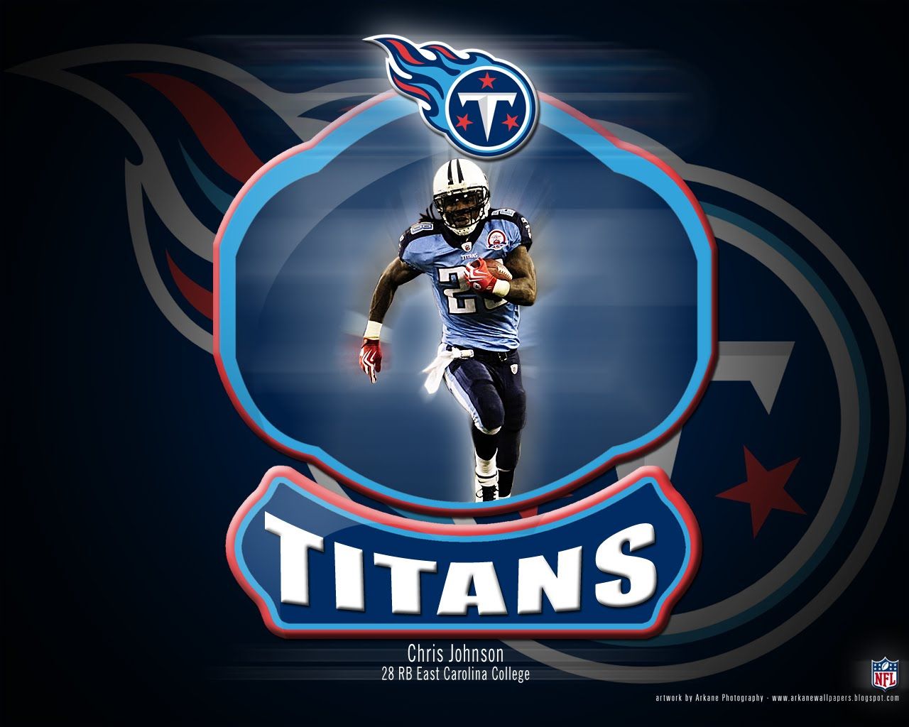 Free download Arkane NFL Wallpaper Chris Johnson Tennessee Titans