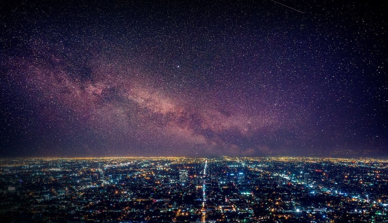 Los Angeles Starry Night HD Laptop Wallpaper, HD City 4K
