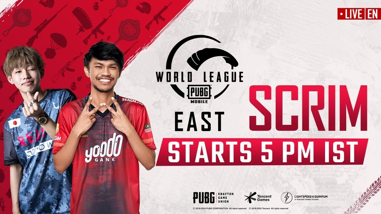 eSports: PMWL EAST Scrim. PUBG MOBILE World League