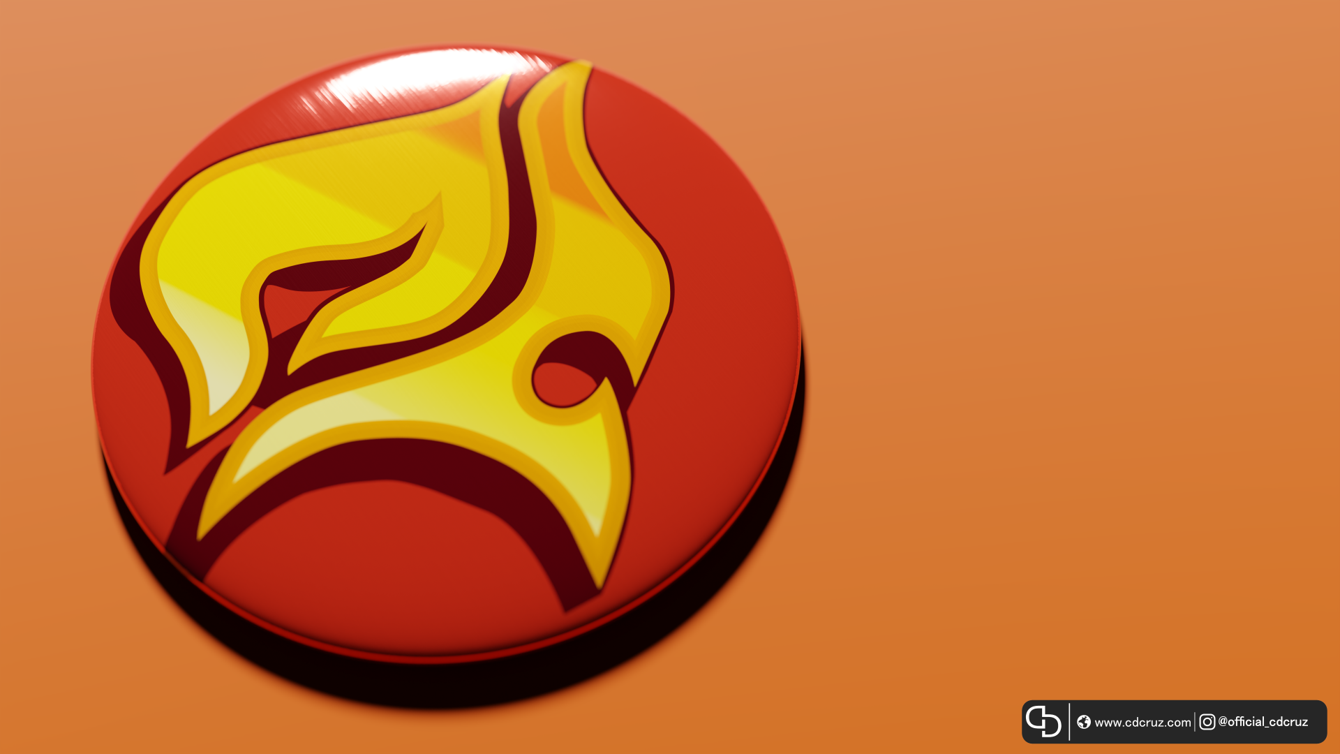 OC Pyrokinesis Pin 3D Model