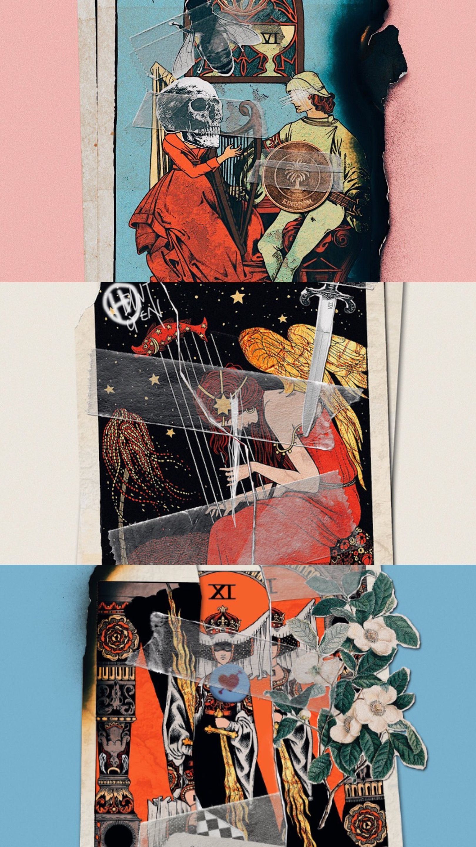 now or never, eyes closed, strangers. Hopeless fountain kingdom, Art wallpaper, Art