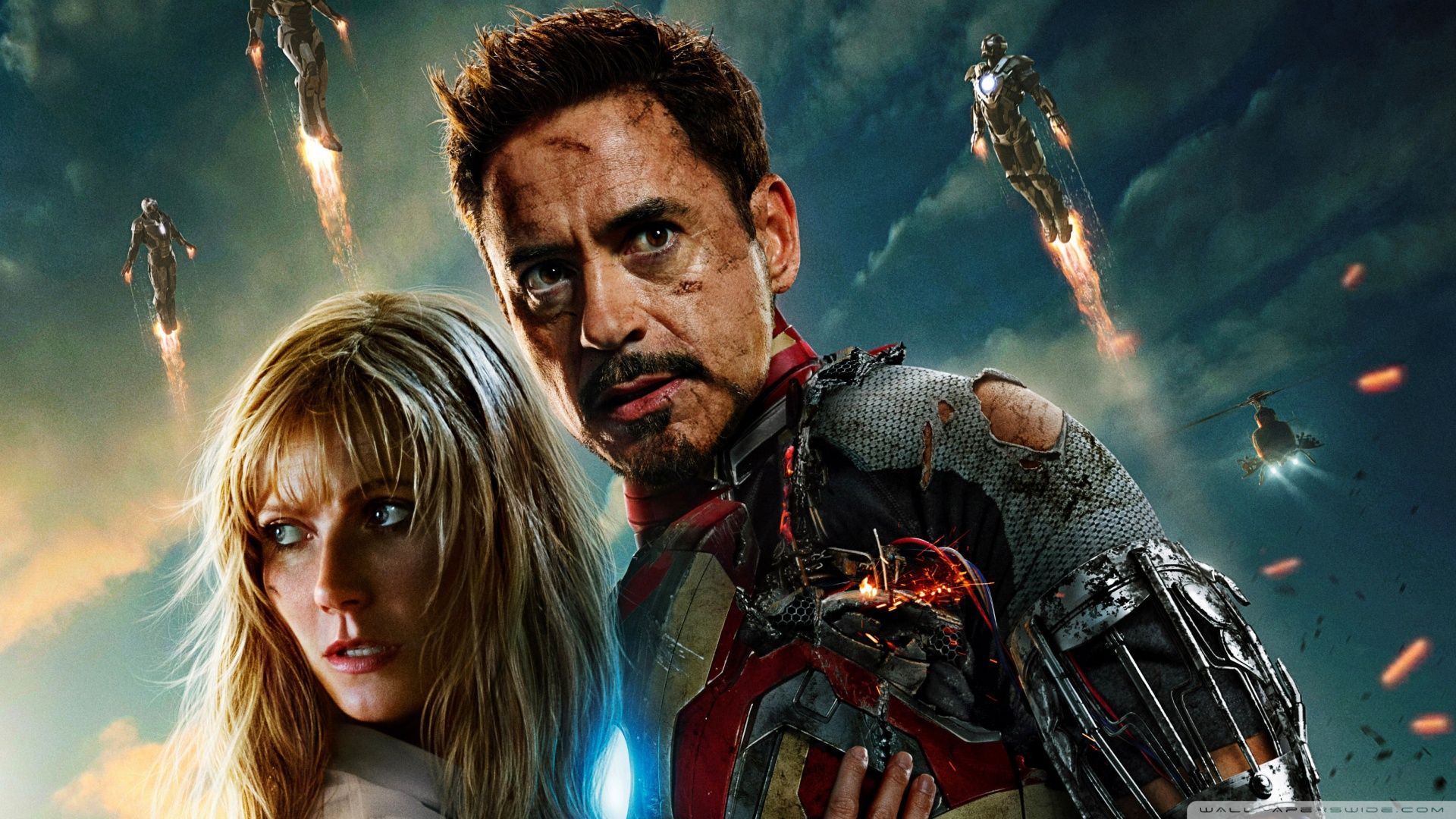 Iron Man 3 Tony Stark Pepper Potts wallpaper. Iron Man 3 Tony