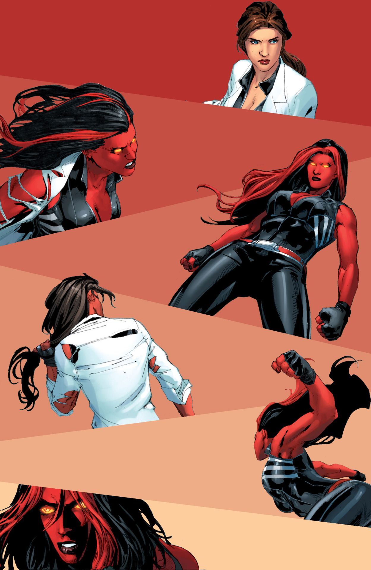 Women Of Marvel. Red She Hulk, Shehulk, Superhero Comic