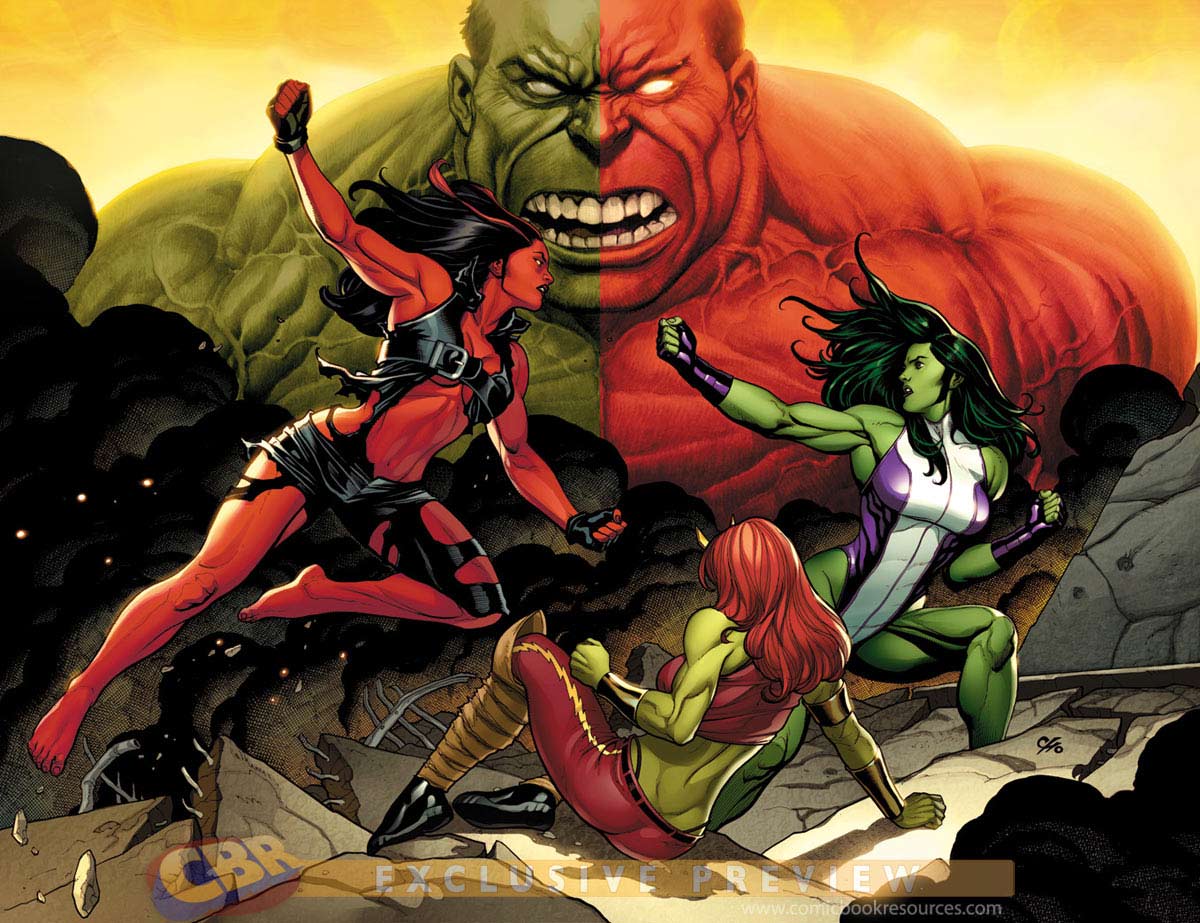 She Hulk And Red She Hulk: Confidence And Pride The Panel