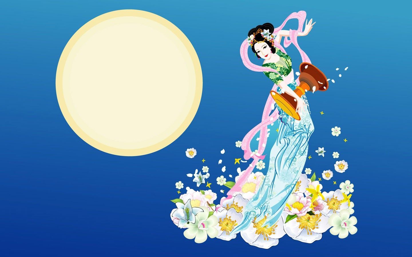 Mid Autumn Festival Moon Beautiful Wallpaper