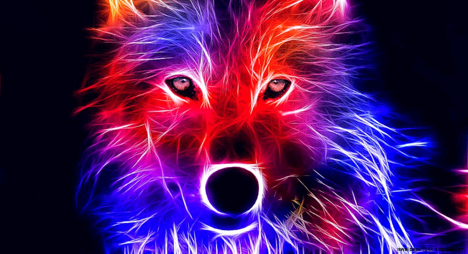 Red Wolf Desktop Background. Red