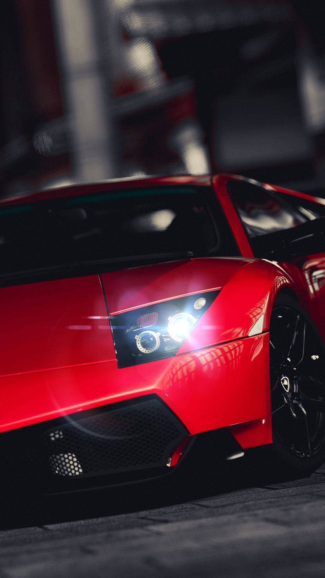 Lamborghini Veneno Bright Red Android Wallpaper free download