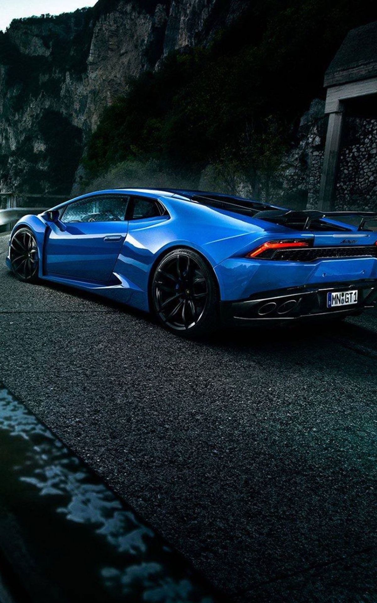 Free download Blue Lamborghini car wallpaper iPhone android blue
