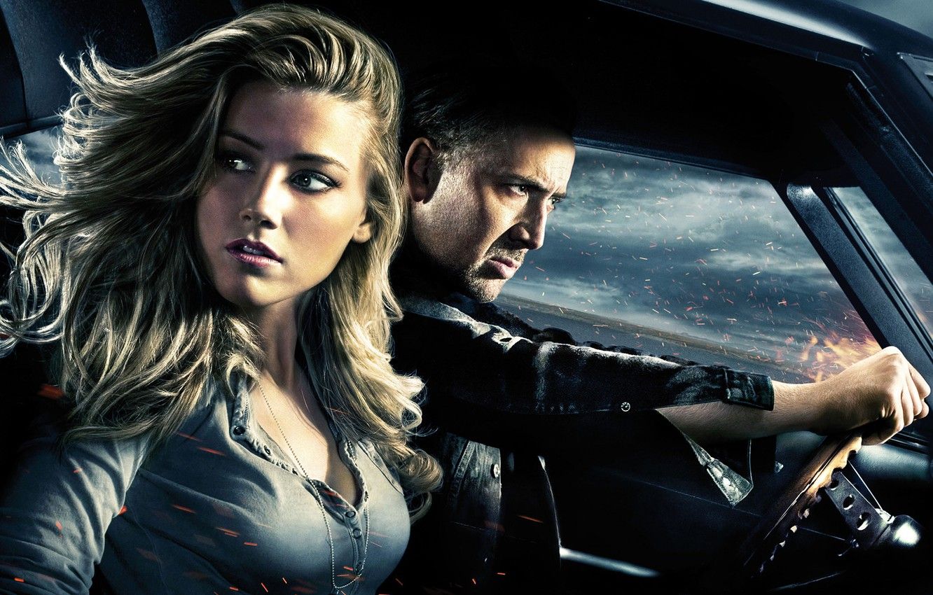 Wallpaper Nicolas Cage, Amber Heard, Amber Heard, Nicolas Cage