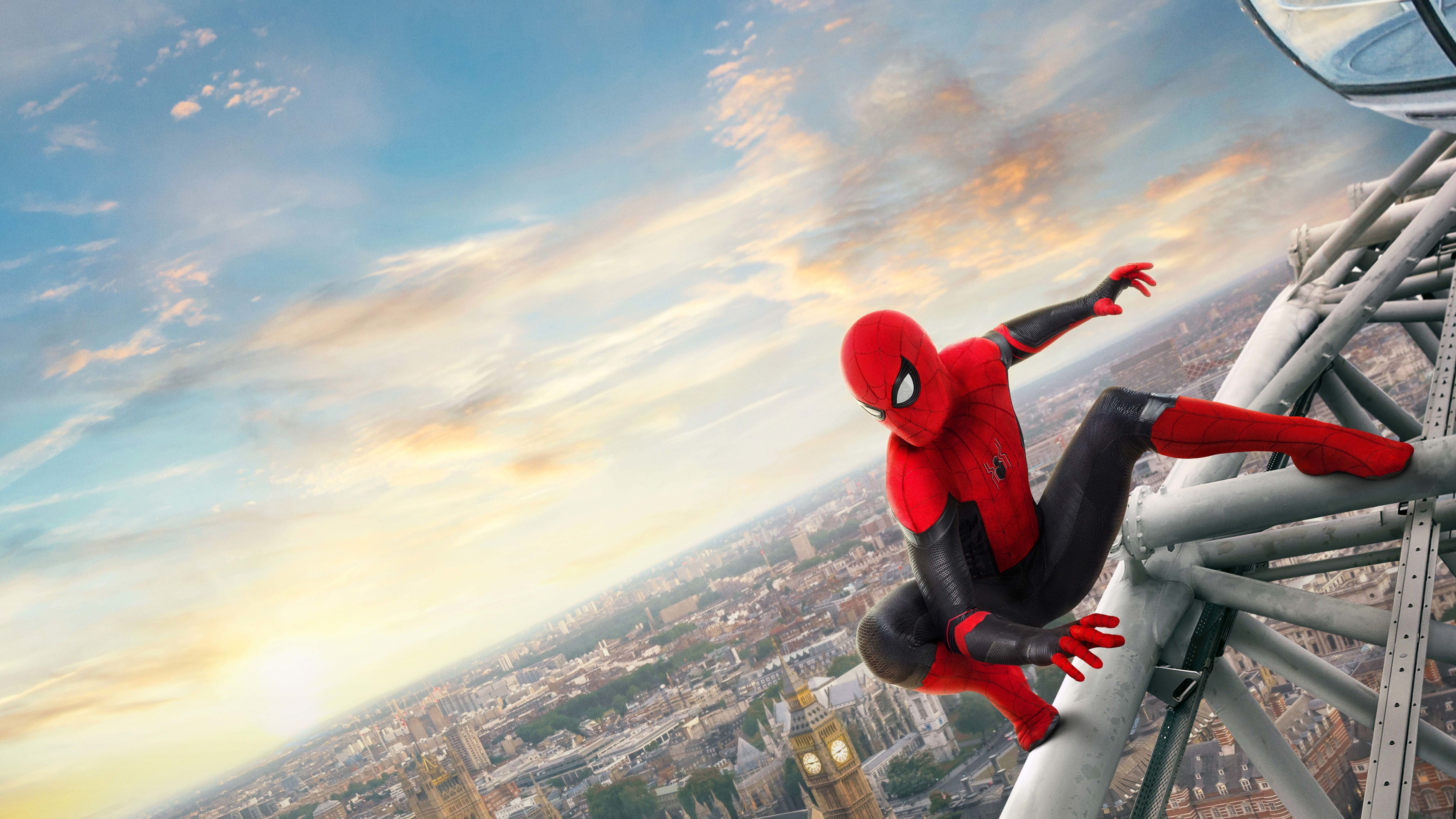 Spider Man Far From Home 4K 8K Wallpaper, HD Movies 4K