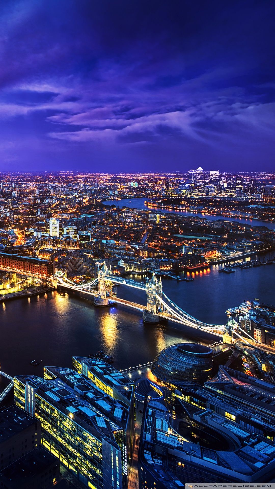 LONDON SKYLINE AT NIGHT Ultra HD Desktop Background Wallpaper