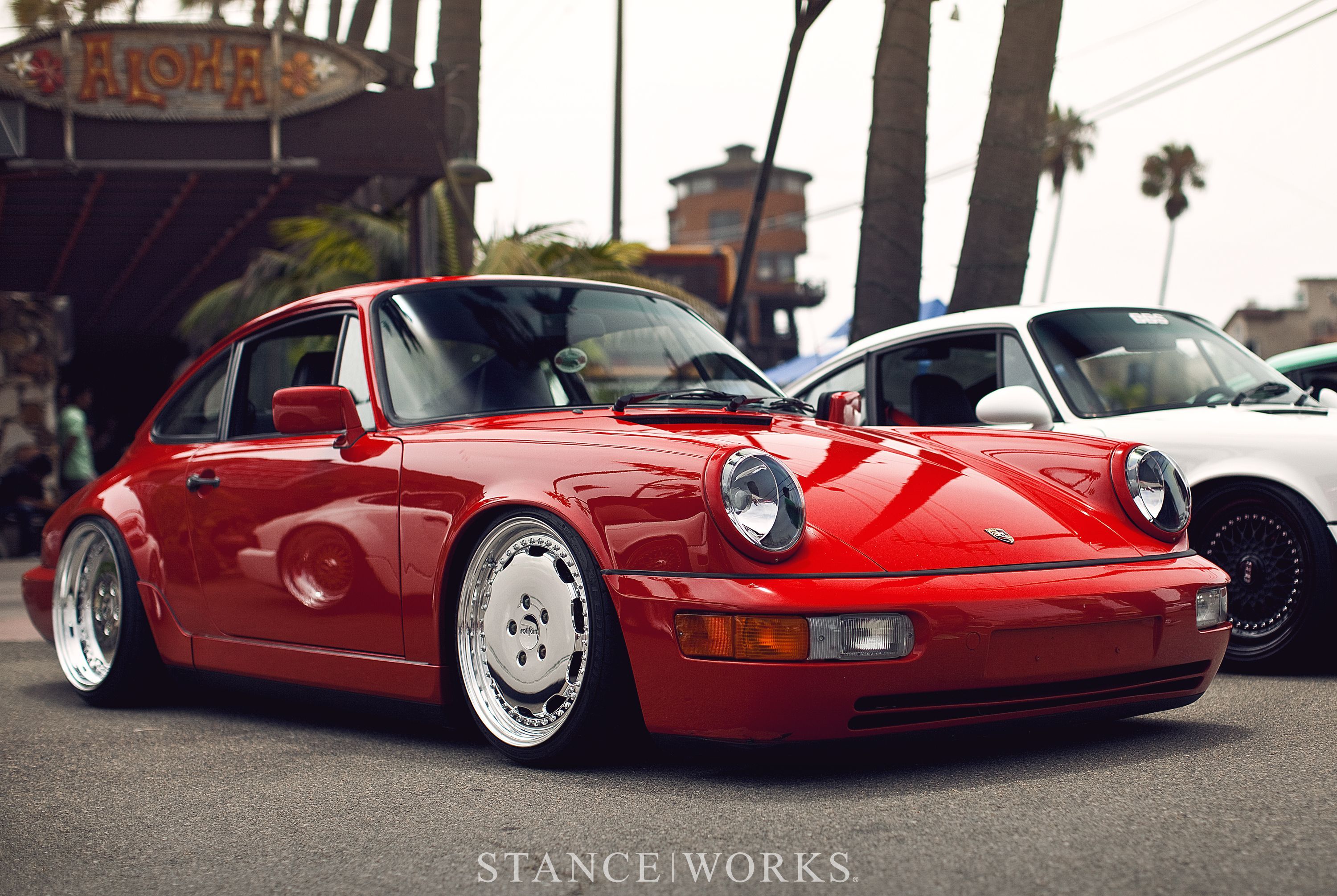 StanceWorks Wallpaper Reimann's Porsche 964 Works