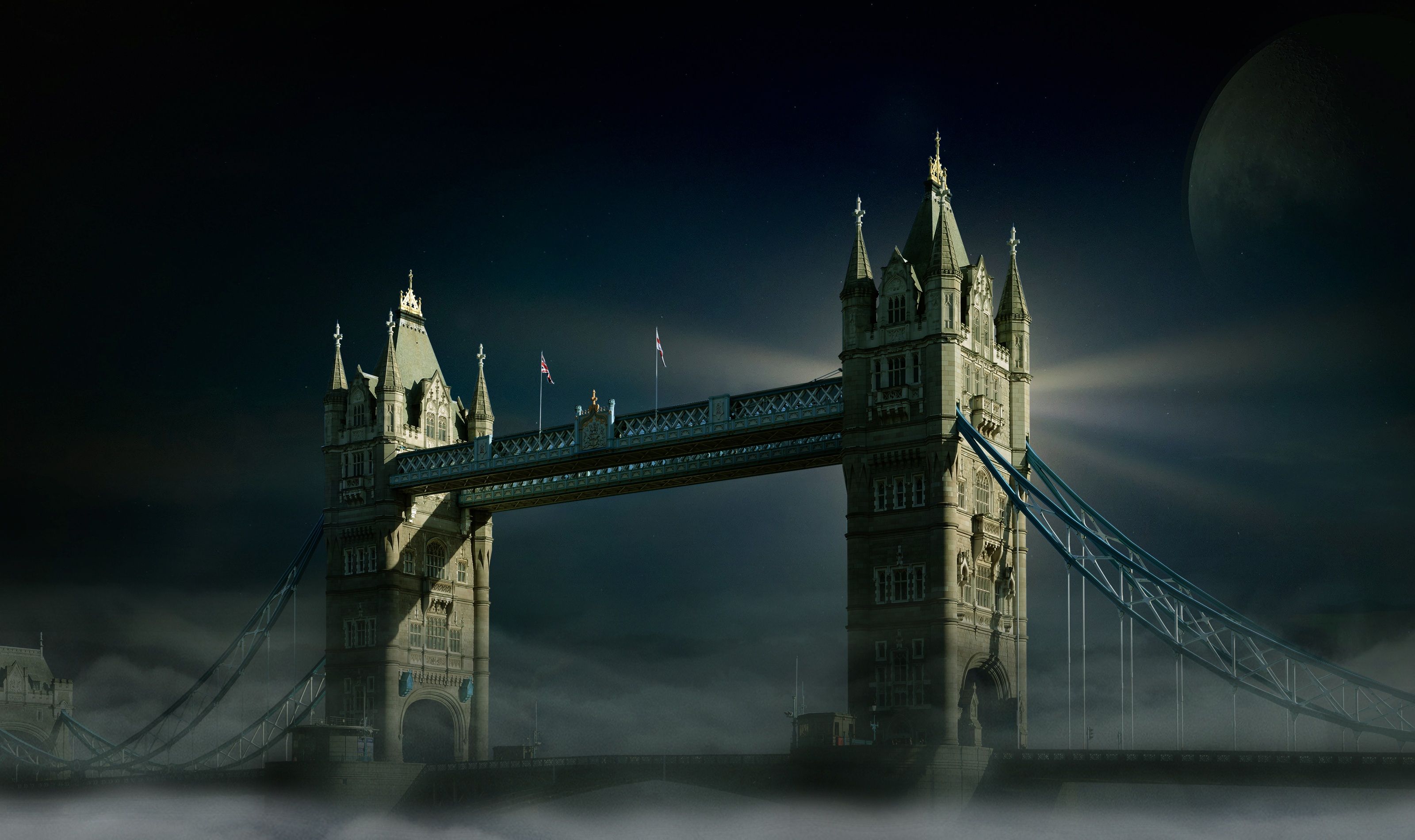 Wallpaper Tower Bridge, London, Night, HD, World / Editor's Picks