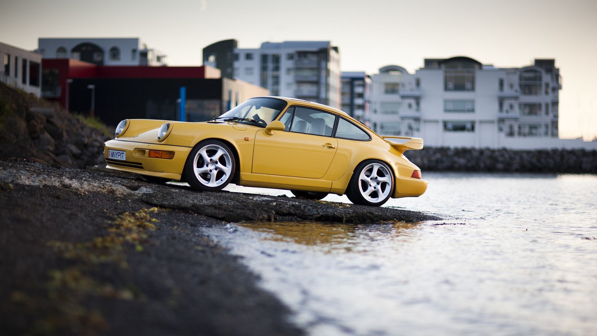 Download wallpaper 1920x1080 supercharged, carrera yellow