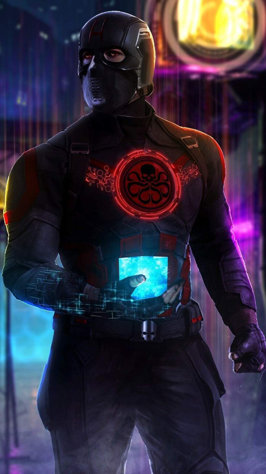 Captain America Hydra iPhone Wallpaper. Superhero