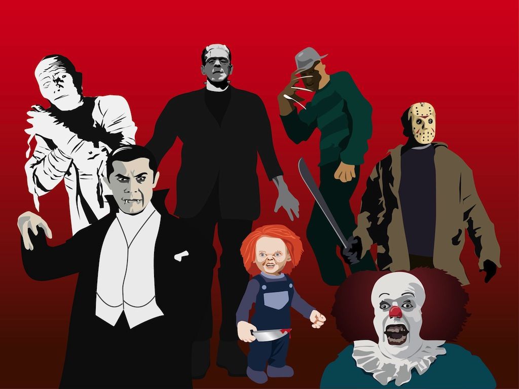 Horror Characters Vector Art & Graphics
