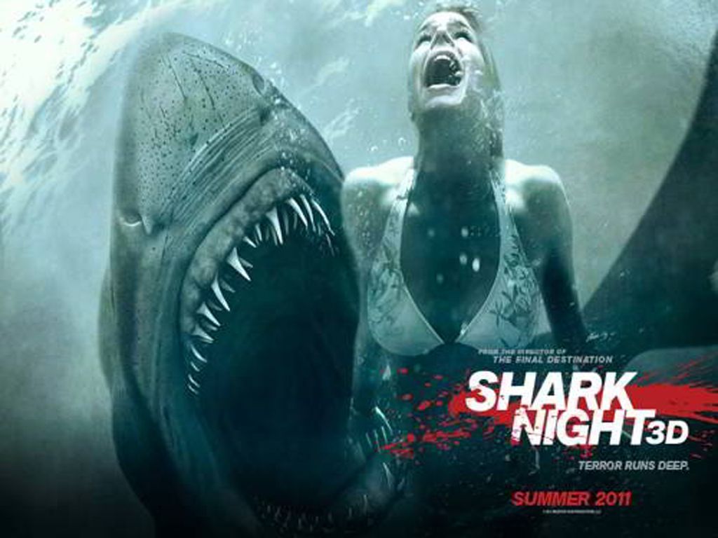 Shark Night 3D Movie Wallpaper. Shark, Scary movies, Movie