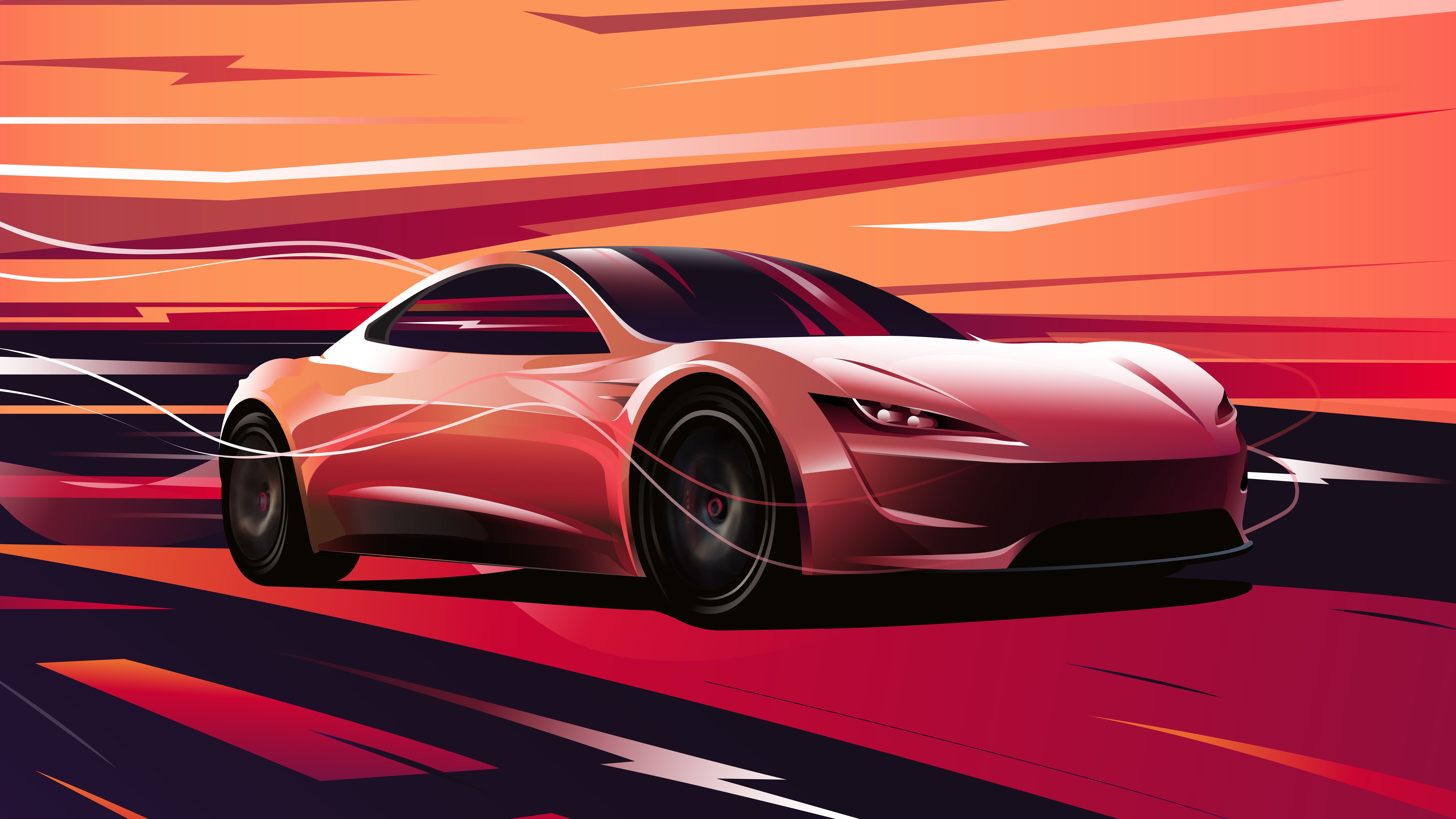 Tesla roadster HD Wallpaper & Background