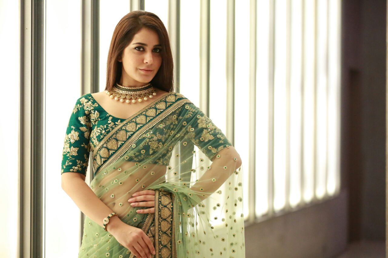 Rashi Khanna Traditional Saree Photography HD Download