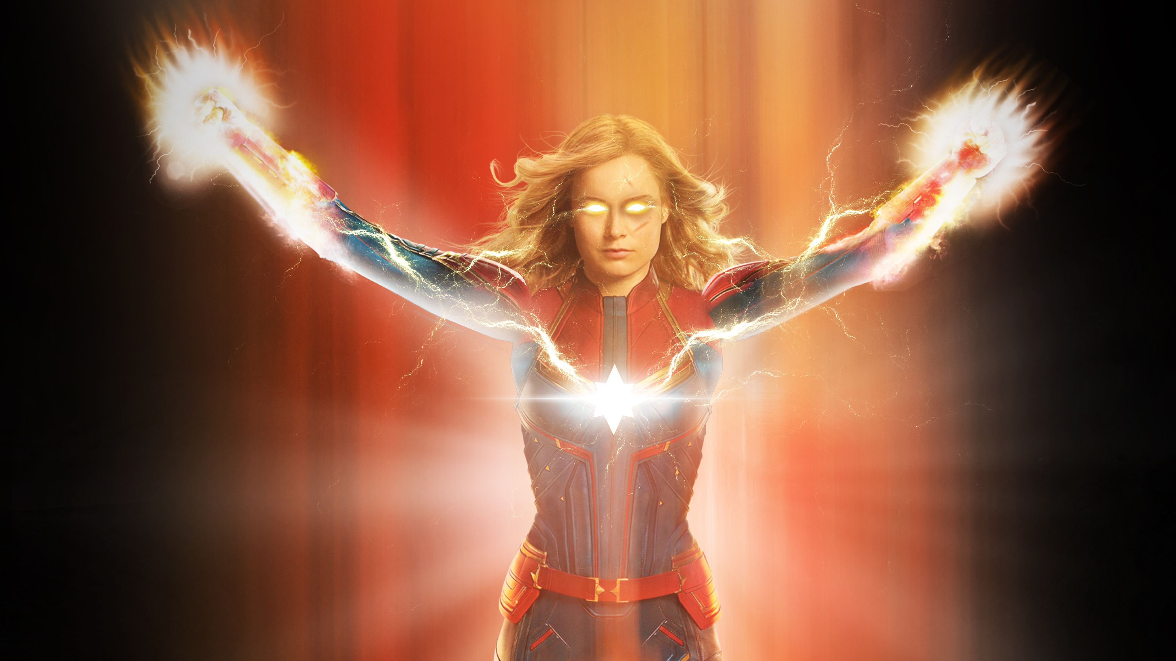 Captain Marvel (2019) Superpowers 4K 3840x2160 Wallpaper