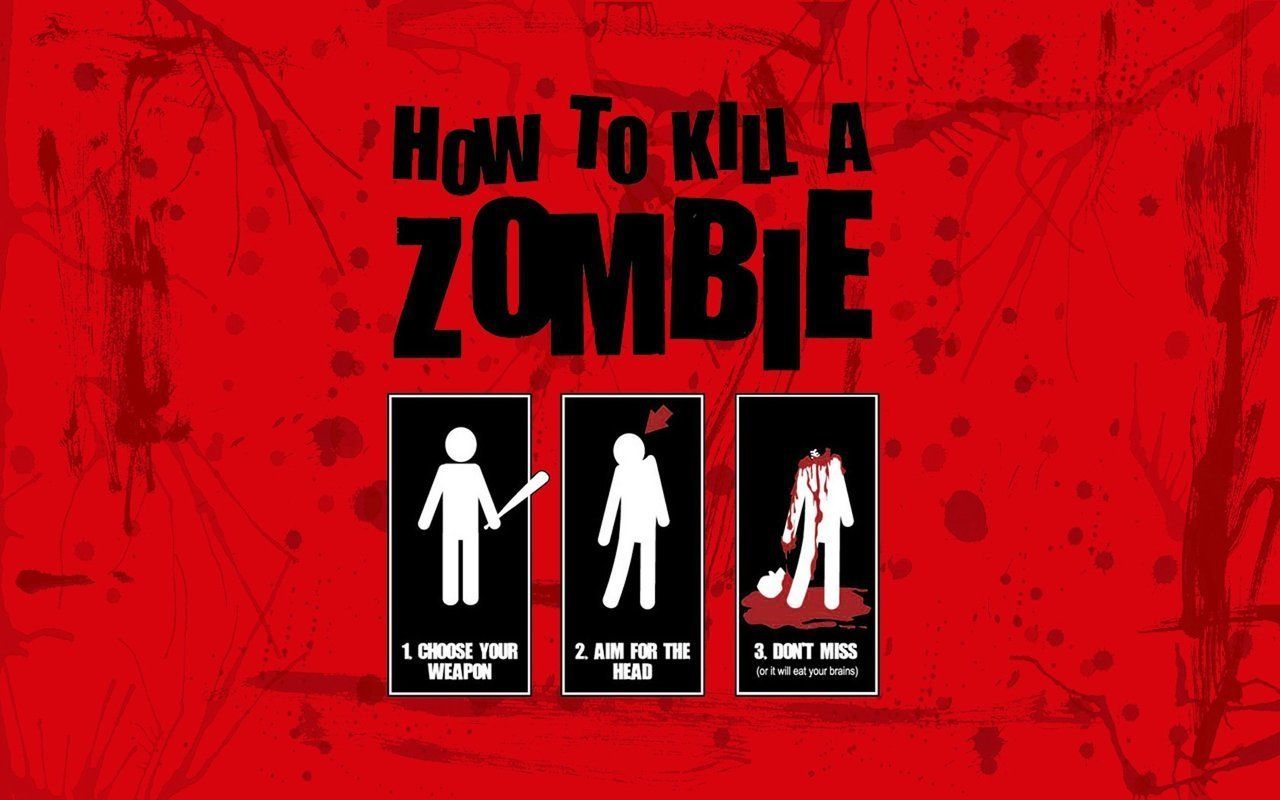 Dark Zombie Humor Wallpaper