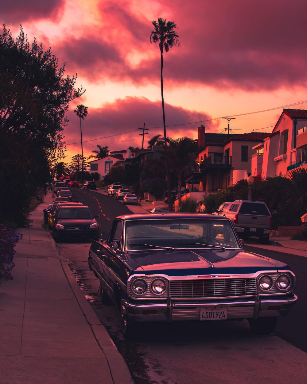 Retro Car Sunset Aesthetic Wallpapers - Wallpaper Cave