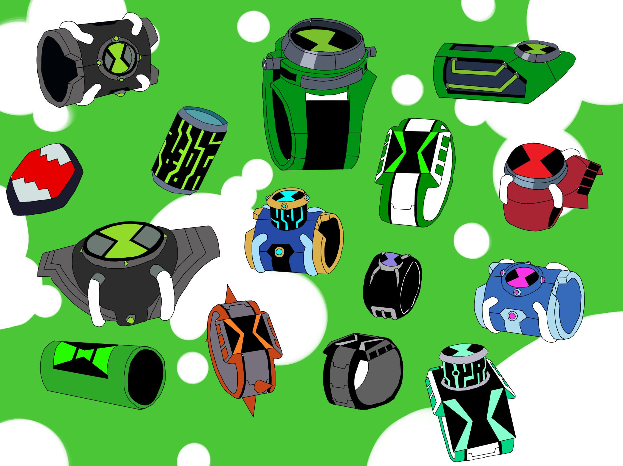 ben 10 alien force omnitrix template