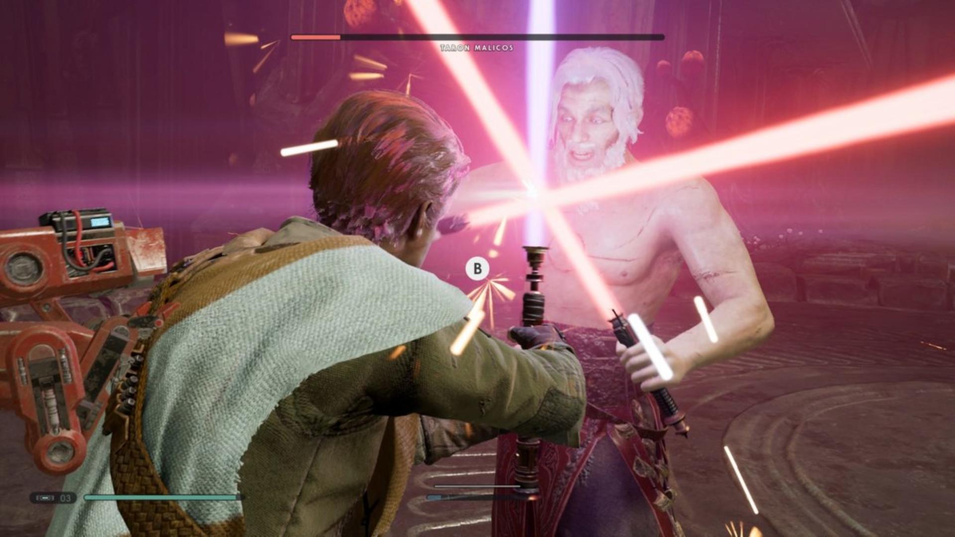Star Wars Jedi: Fallen Order Malicos fight