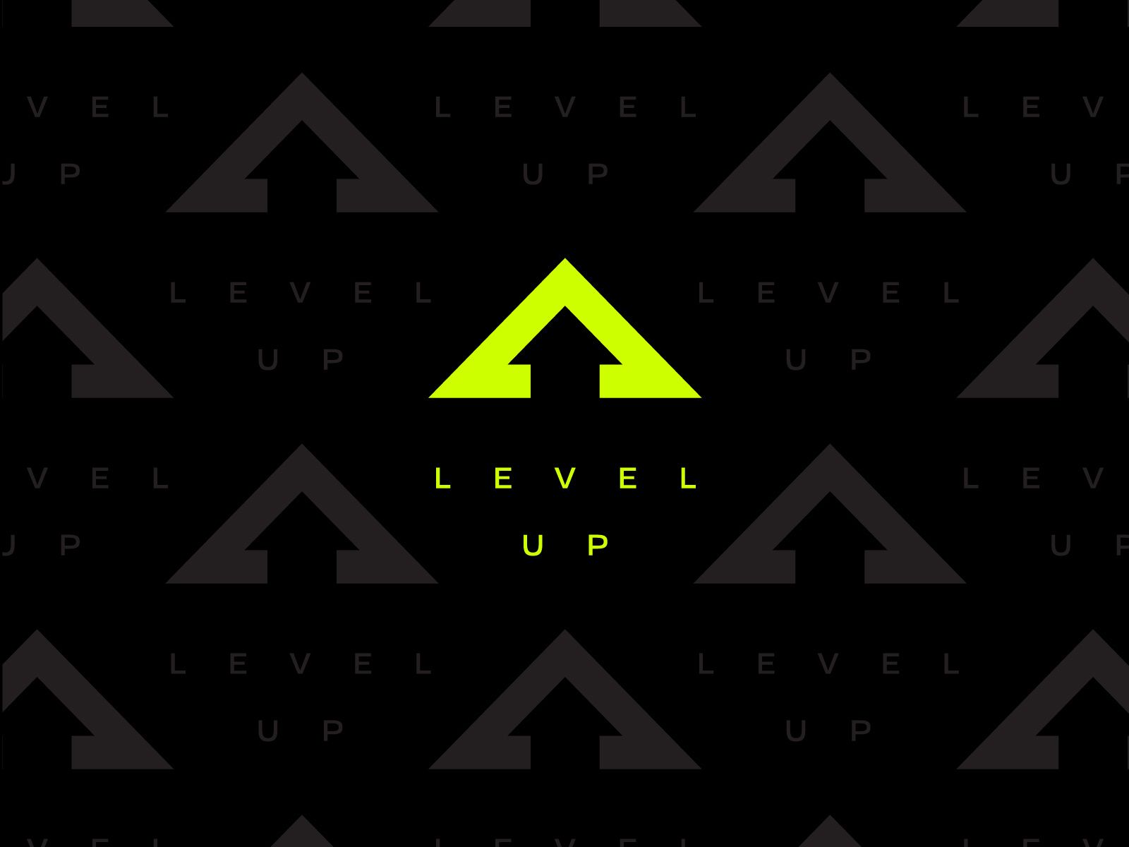Level Up logo and pattern