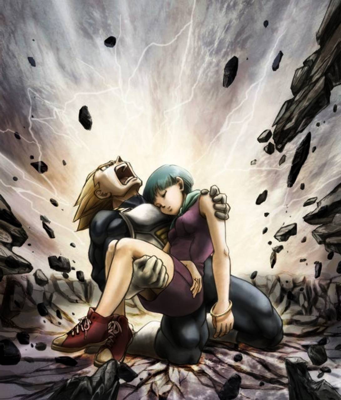 2048x2048 Resolution Bulma and Goku Dragon Ball Ipad Air Wallpaper -  Wallpapers Den