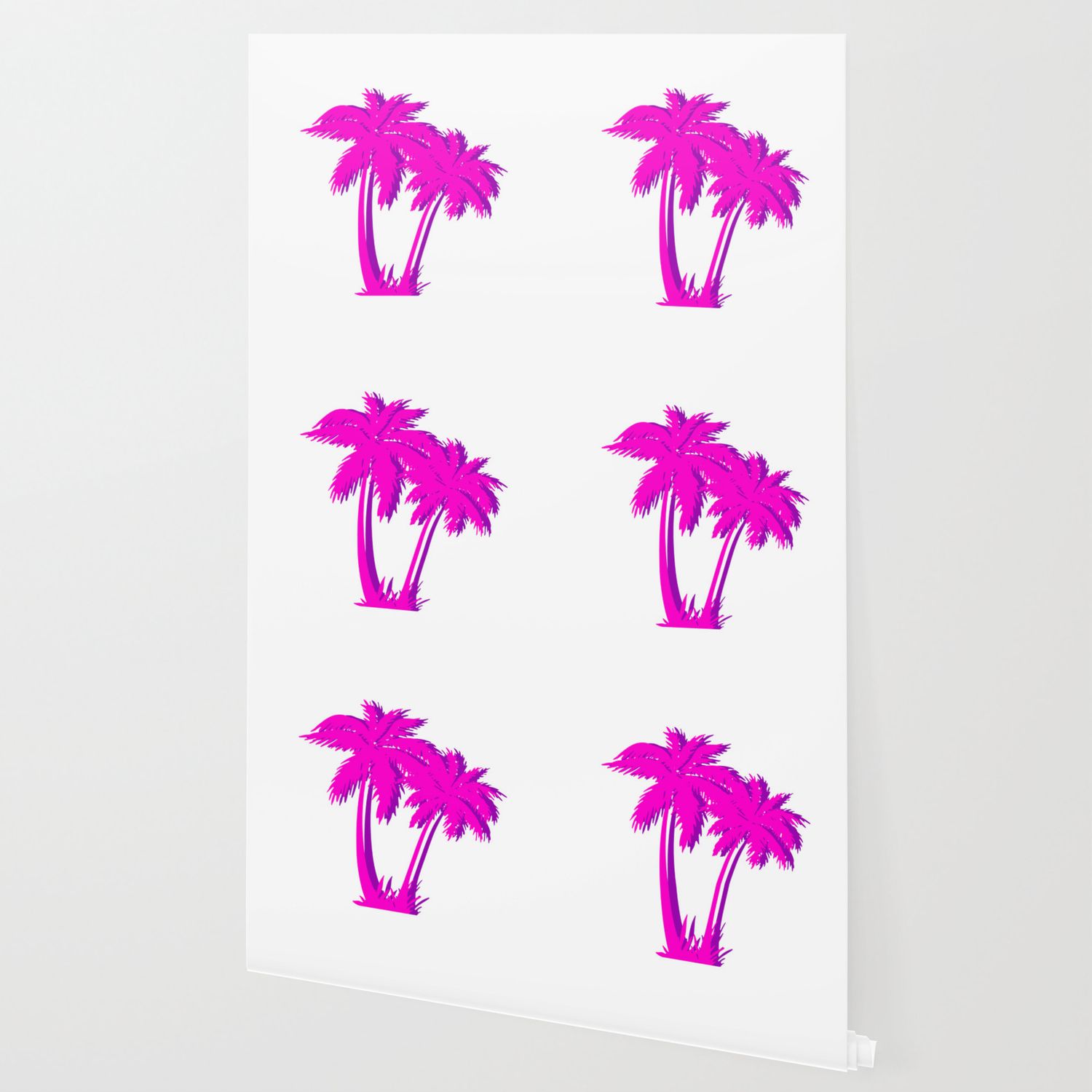 Vaporwave Palm Tree Gift Aesthetic Style Pink Palm Wallpaper