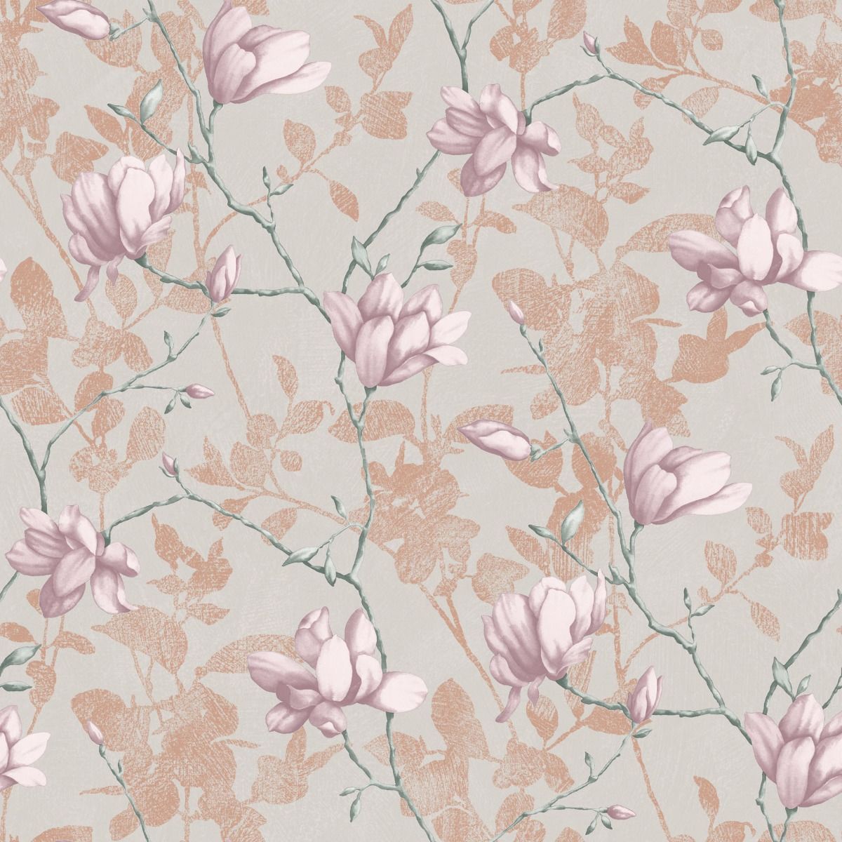 Borastapeter Wallpaper Lily Tree Pink