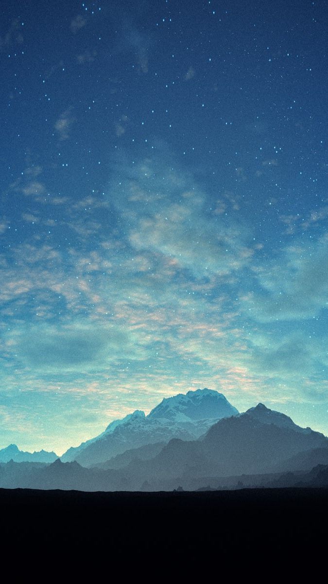 Mountain Sunrise IPhone Wallpaper. Starry Night Wallpaper