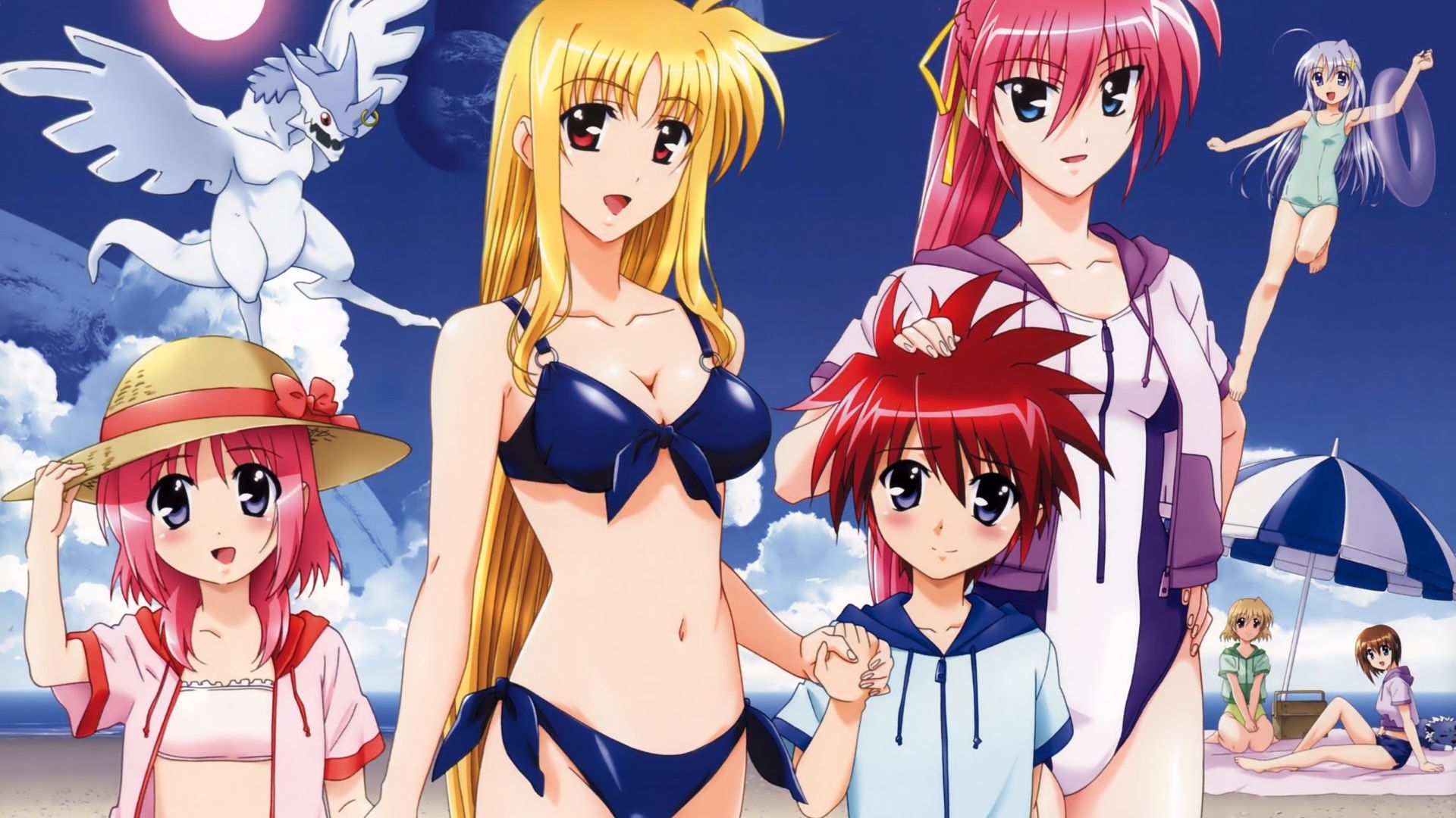 Wallpaper Anime girls beach leisure 1920x1200 HD Picture, Image