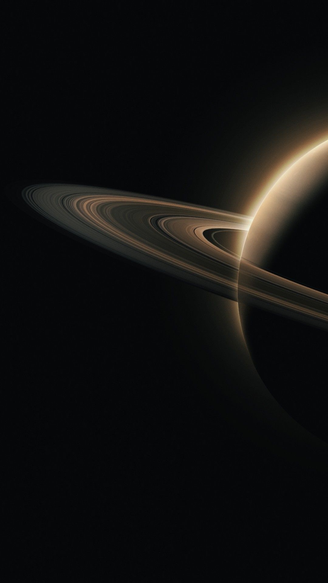 Saturn Dark Background