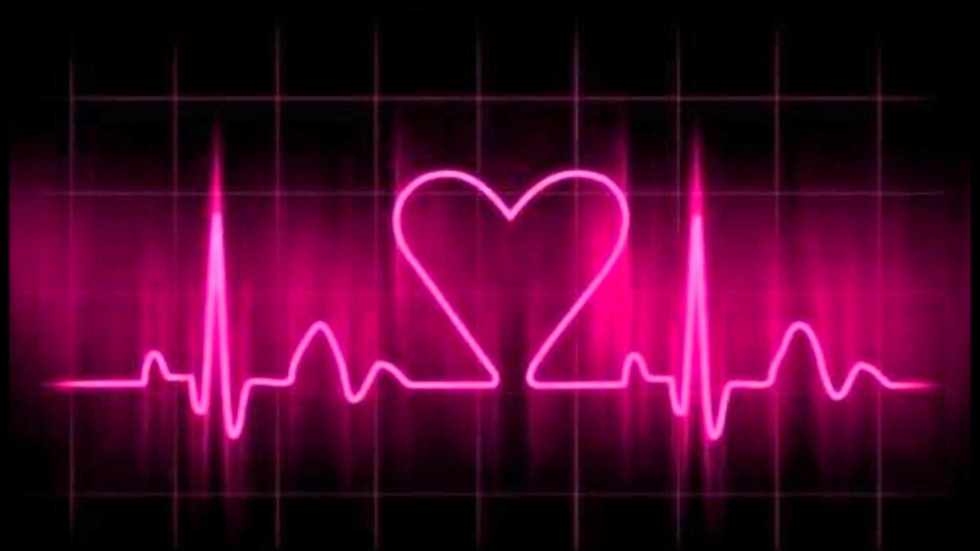 Heartbeat Data Src Pink Heart Beat HD Wallpaper