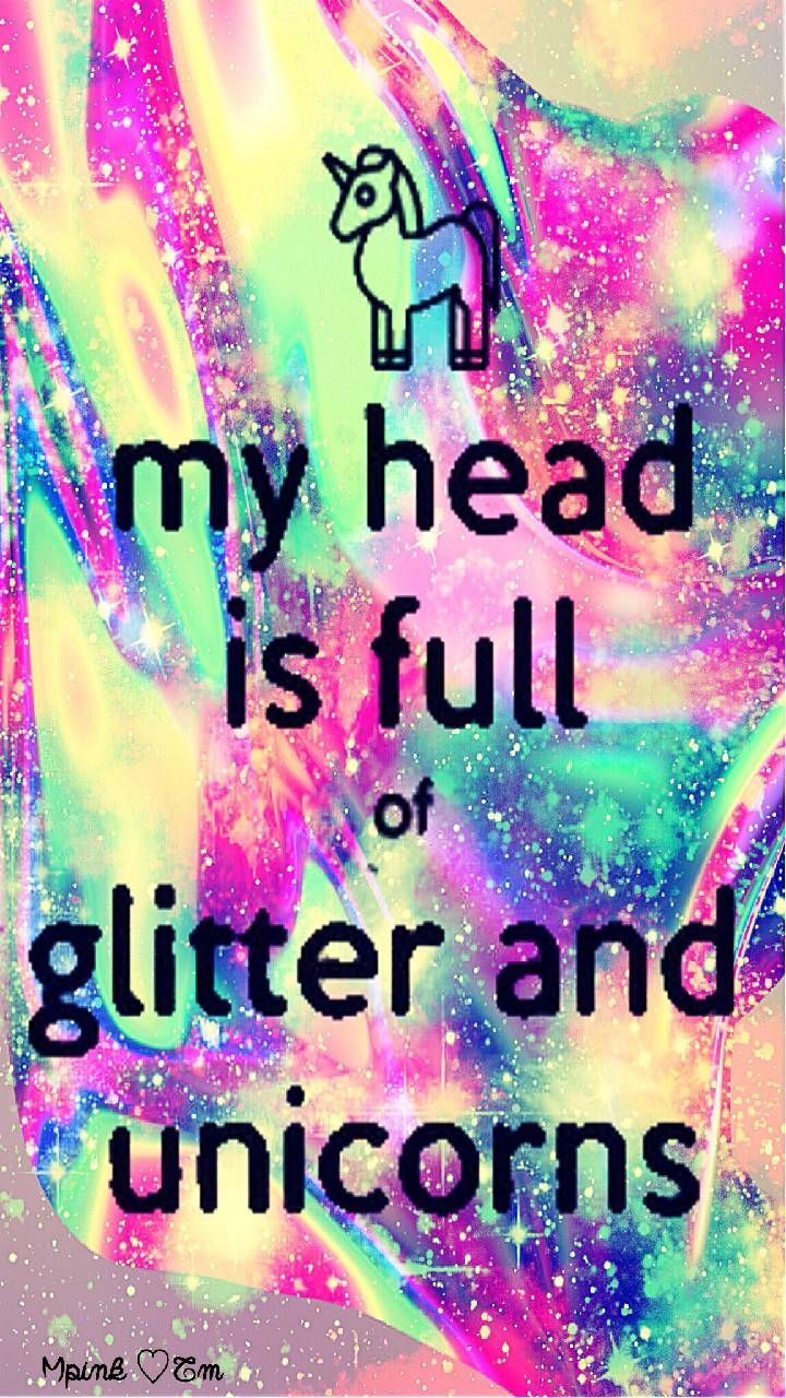 My Head Is Full Of Glitter Galaxy Wallpaper #androidwallpaper