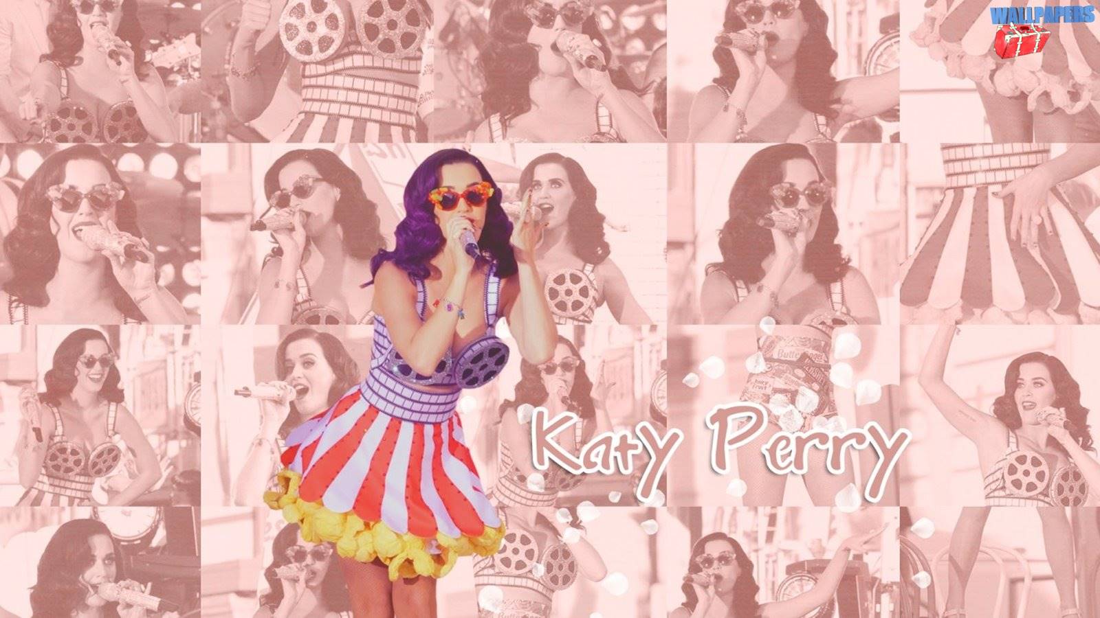 Katy perry retro style wallpaper 1600×900