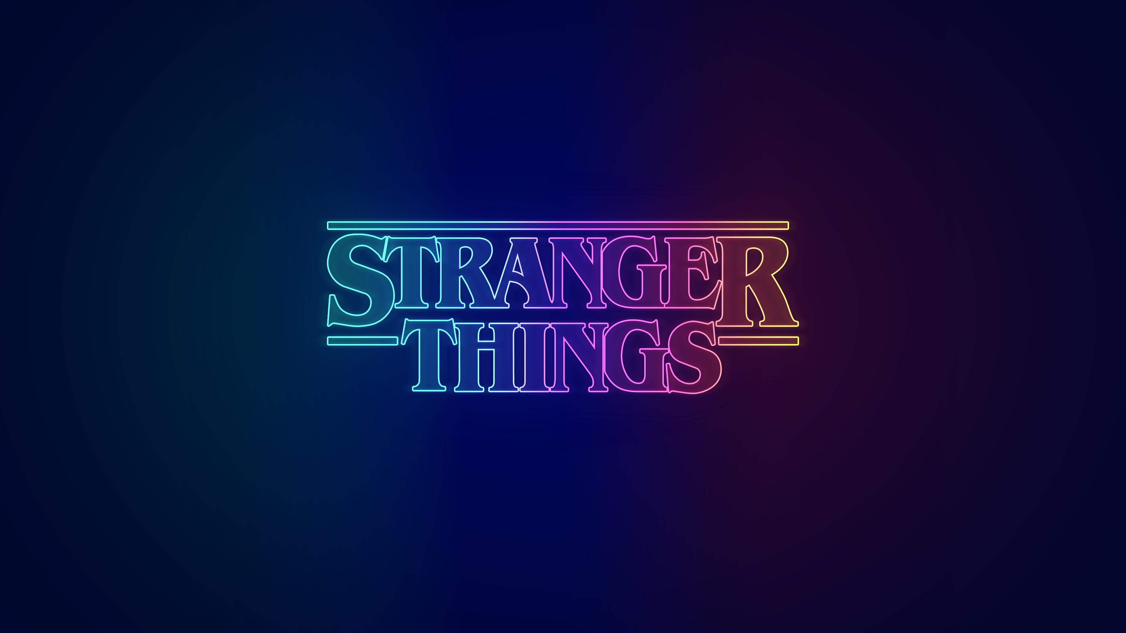 Neon Stranger Things Wallpaper [3840 x 2160]
