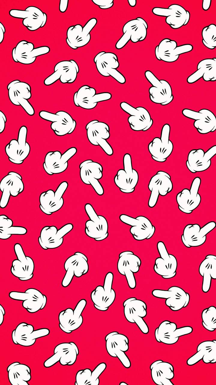 Red Middle Finger wallpaper