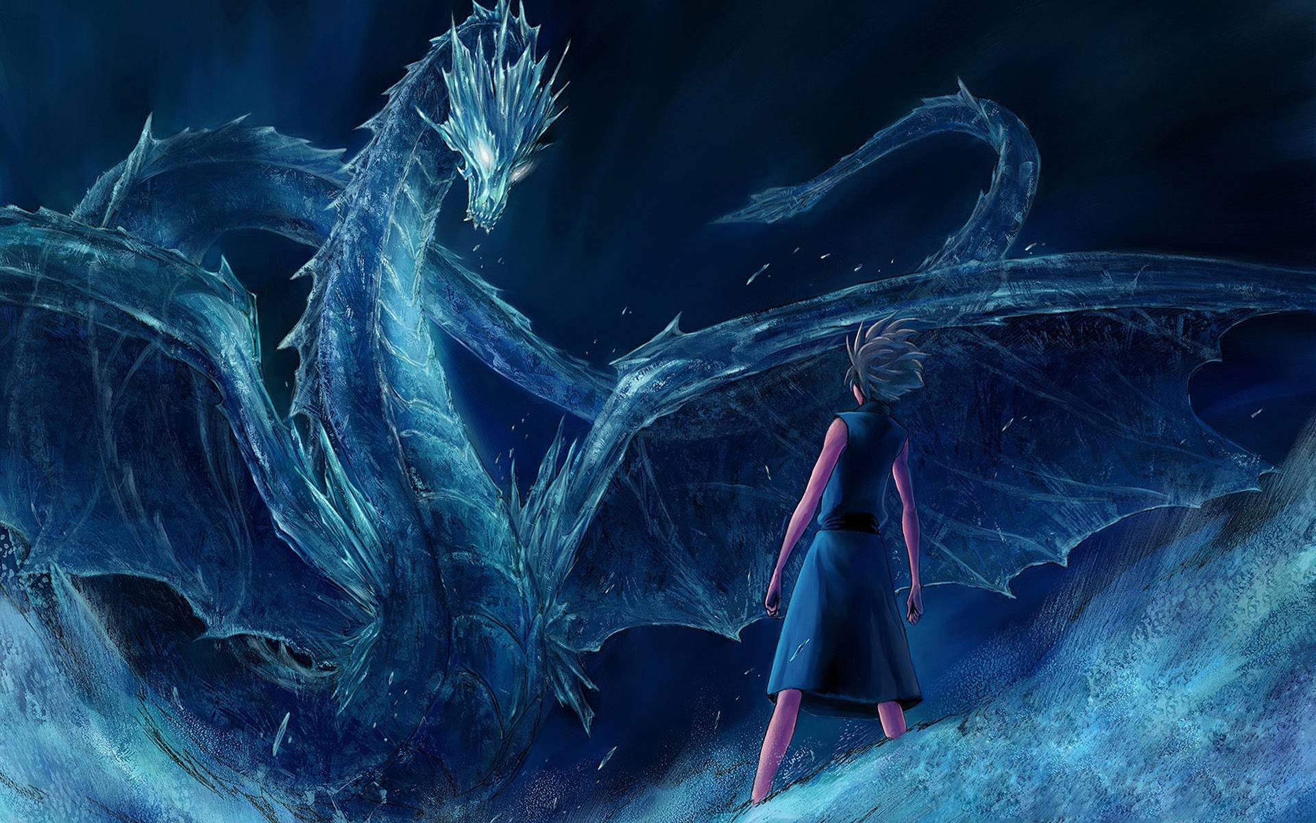Anime Girl Fantasy Dragon Live Wallpaper - MoeWalls