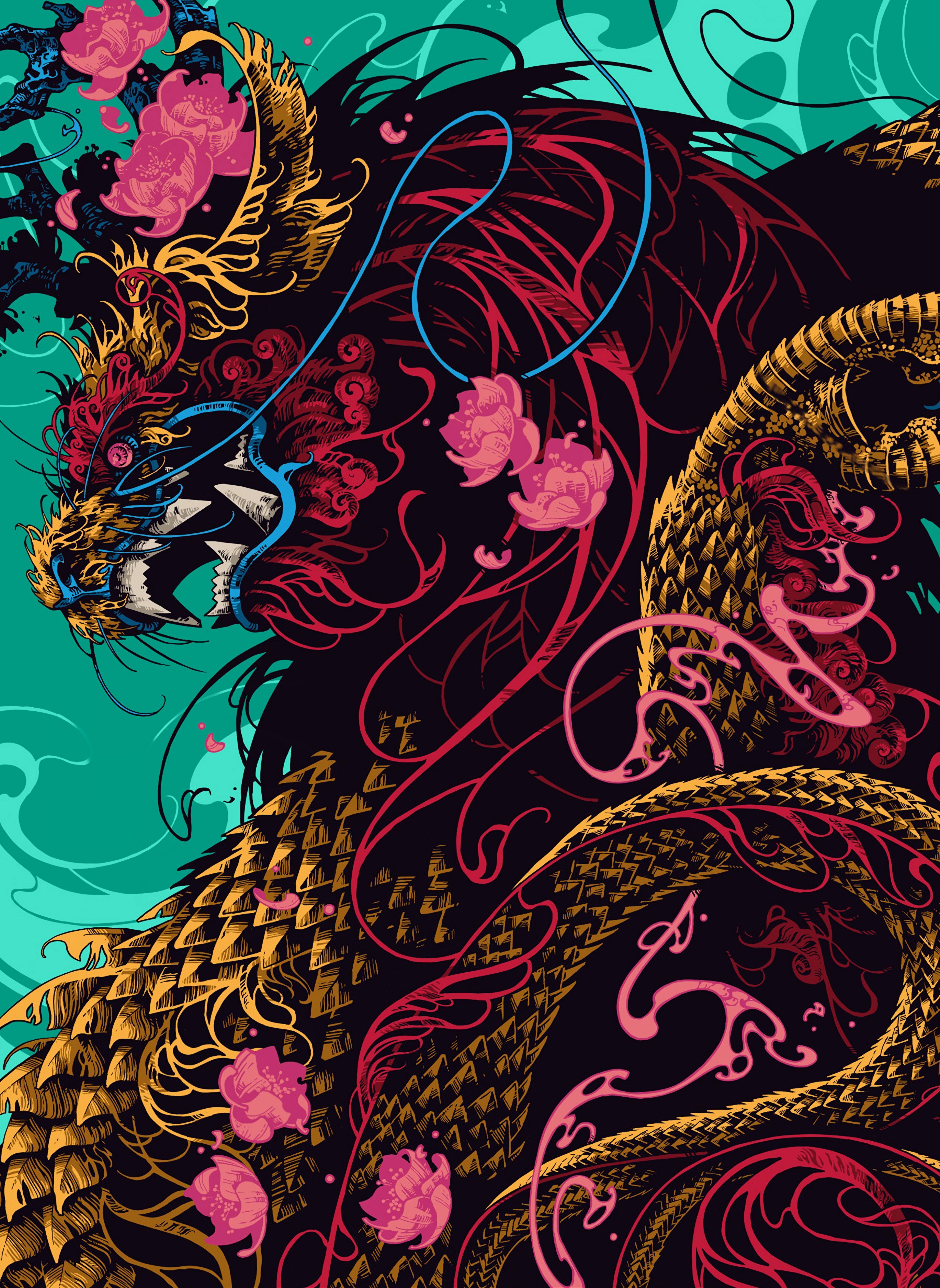 Chinese Dragon Aesthetic Wallpaper